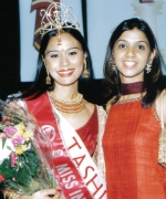 Tashi, with Miss India Worldwide 2003 Purva Merchant