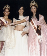 Actress & Model Anupma Verma, flanked by Sarika Sukhdeo Miss India Worldwide