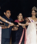 Babu Bhai & Versha Patel, being honored