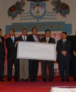 Dr. G.N. Roy Cancer Fund, IFC & JFK Medical Center presenting check to the Dr. G.N. Roy Cancer Fund