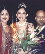 Choreographers, Divya Kumar & Associate Choreographer Rani Khetarpal with Tricia Bhim First Runner Up From Trinidad