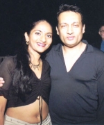  Nadia Ramnath of Trinidad, with Shekhar Suman